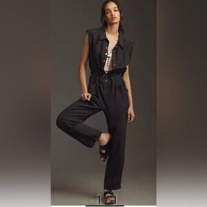 Anthropologie Pilcro Sleeveless‎ Mechanic Romper Size S Small NWT